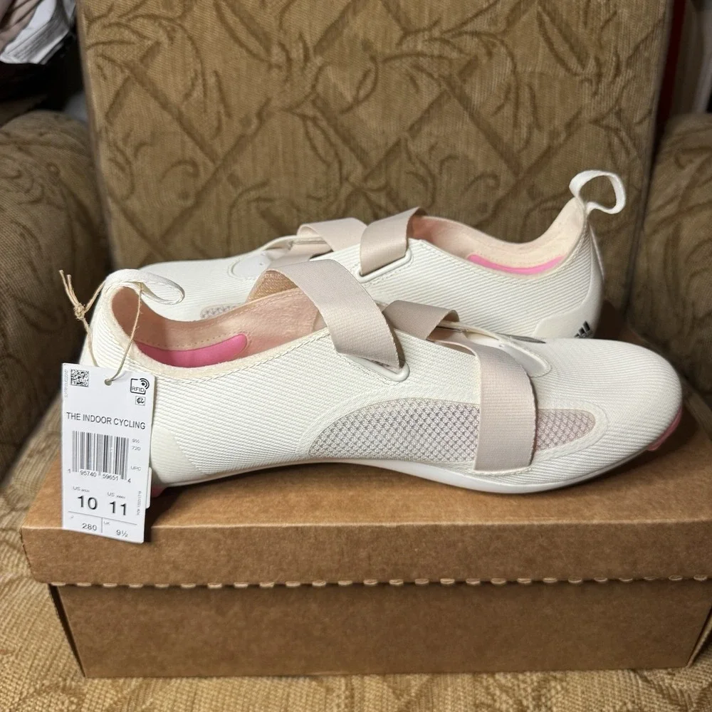 Adidas The Indoor Cycling Shoe GX1669 Men's 10 White Pink‎